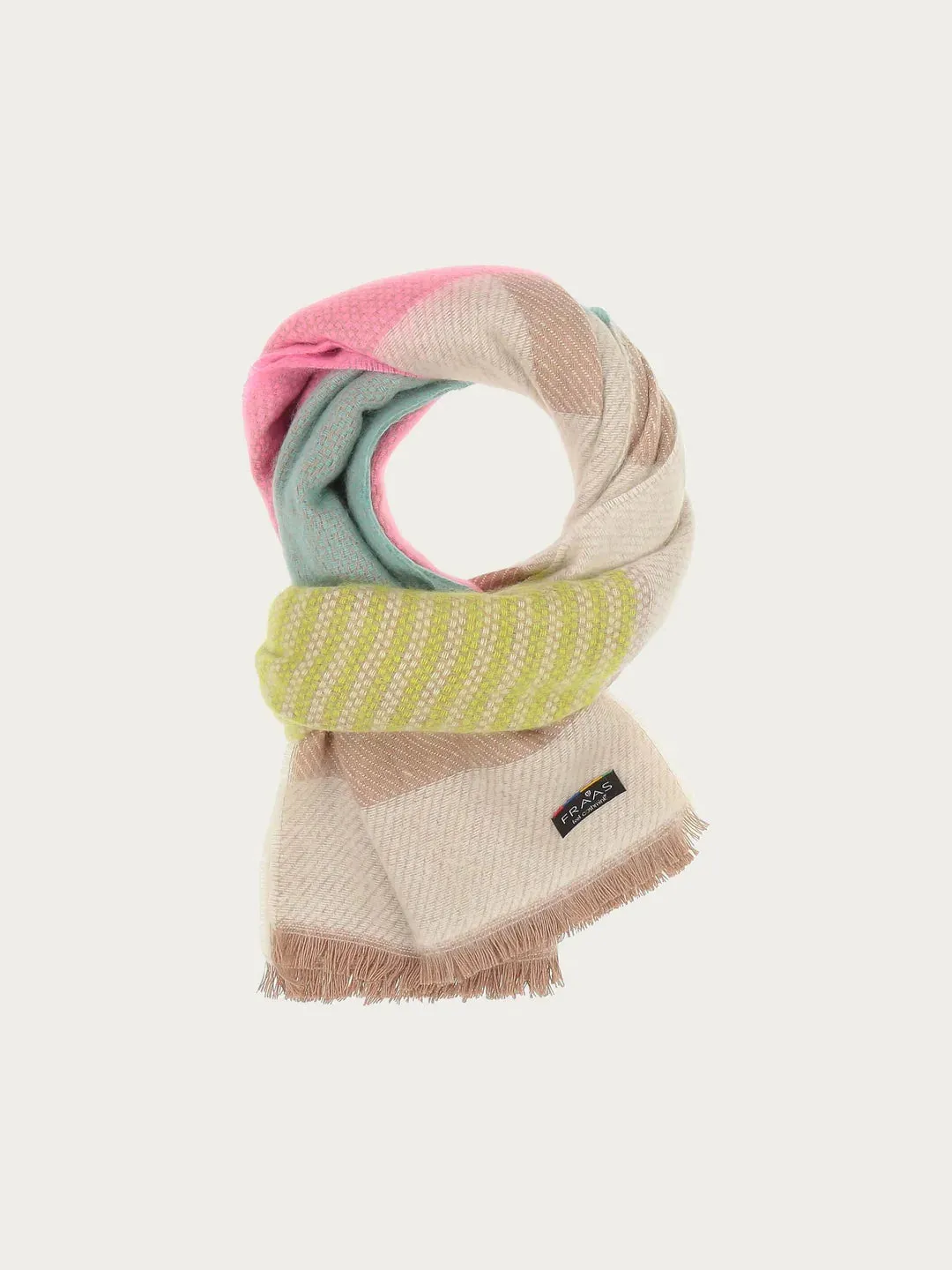 Fraas Sustainability Edition - Cashmink Scarf With Colour Block Design