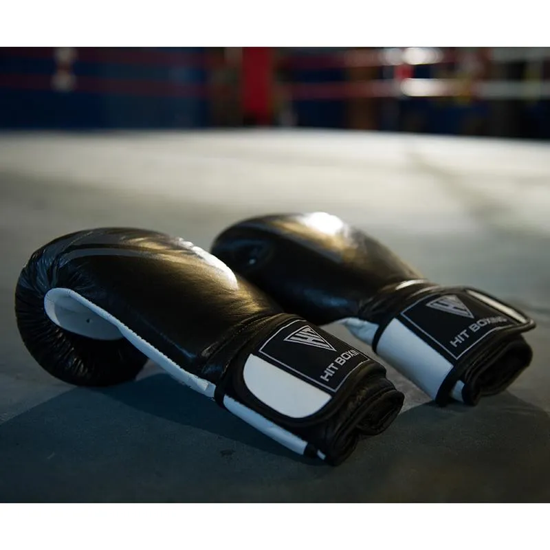 Hit Boxing Leather Fighting Boxing Gloves