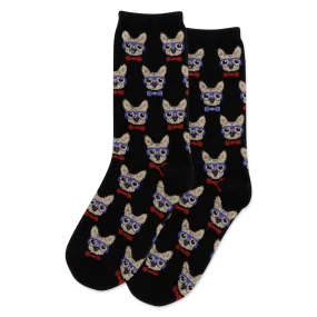 HOTSOX Kid's Smart Frenchie Crew Socks