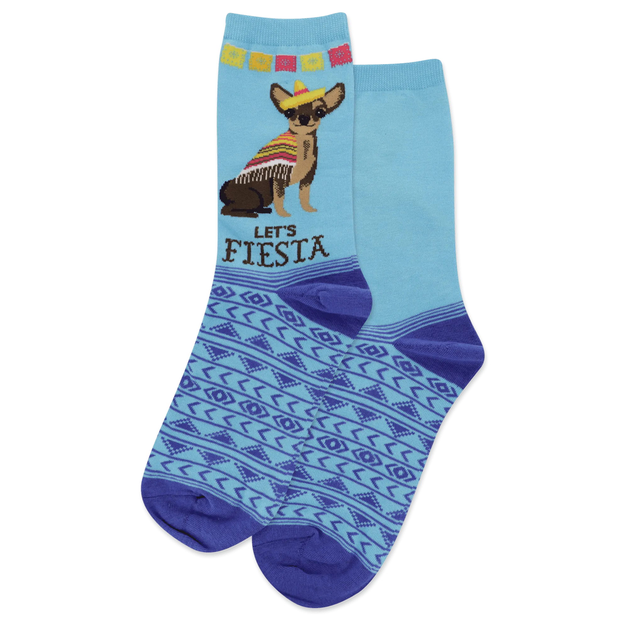 HOTSOX Women's Lets Fiesta Crew Socks