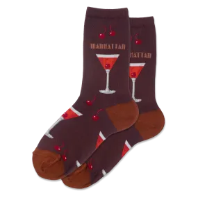 HOTSOX Women's Manhattan Cocktail Crew Socks