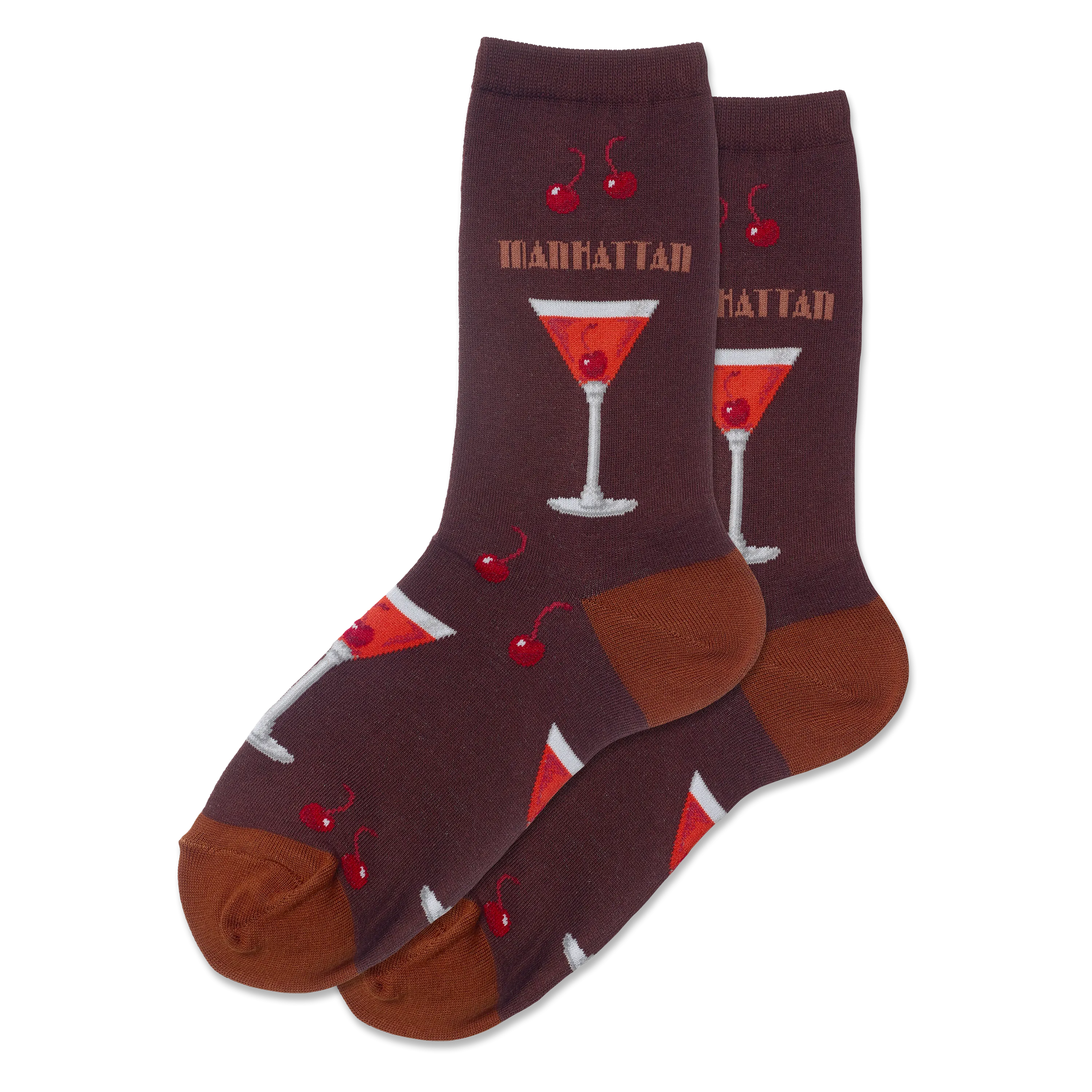 HOTSOX Women's Manhattan Cocktail Crew Socks