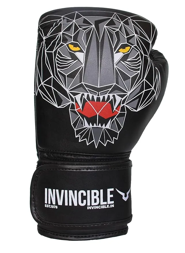 Invincible Limited Edition Combat Gloves Black Tiger