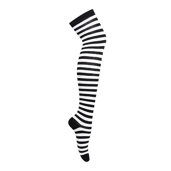 Knee High Socks - Monochrome Striper Edition