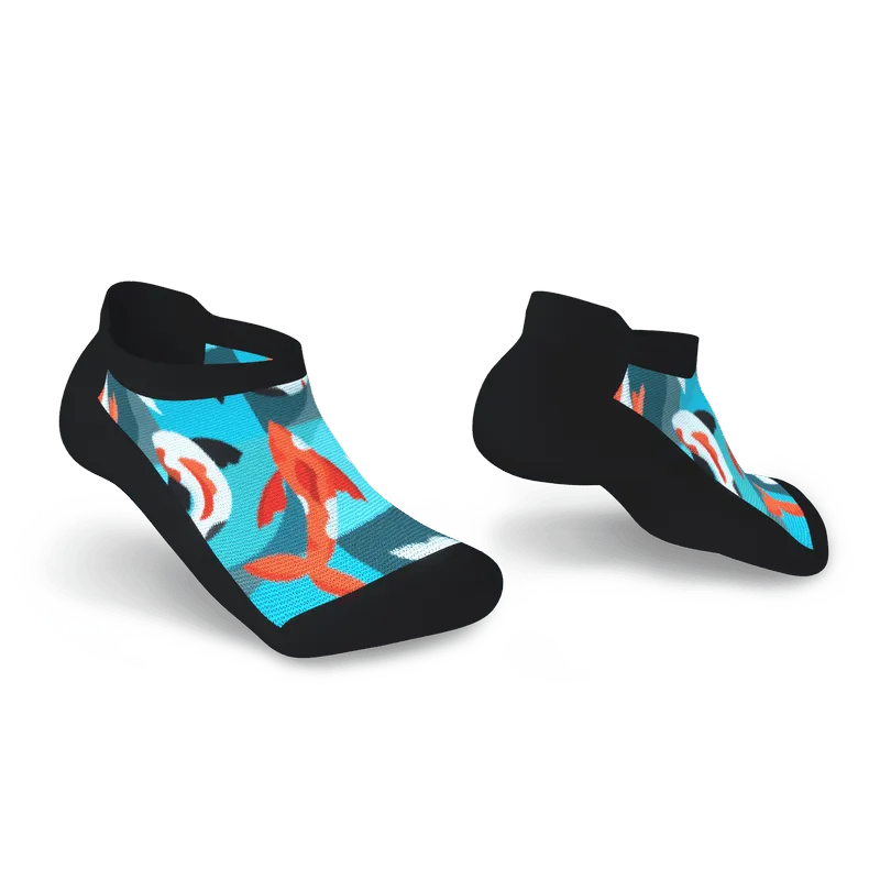 Koi Kaleidoscope Diabetic Ankle Socks