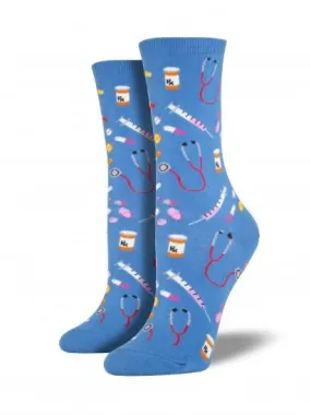 Ladies Meds Graphic Socks