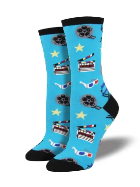 Ladies Movie Night Graphic Socks