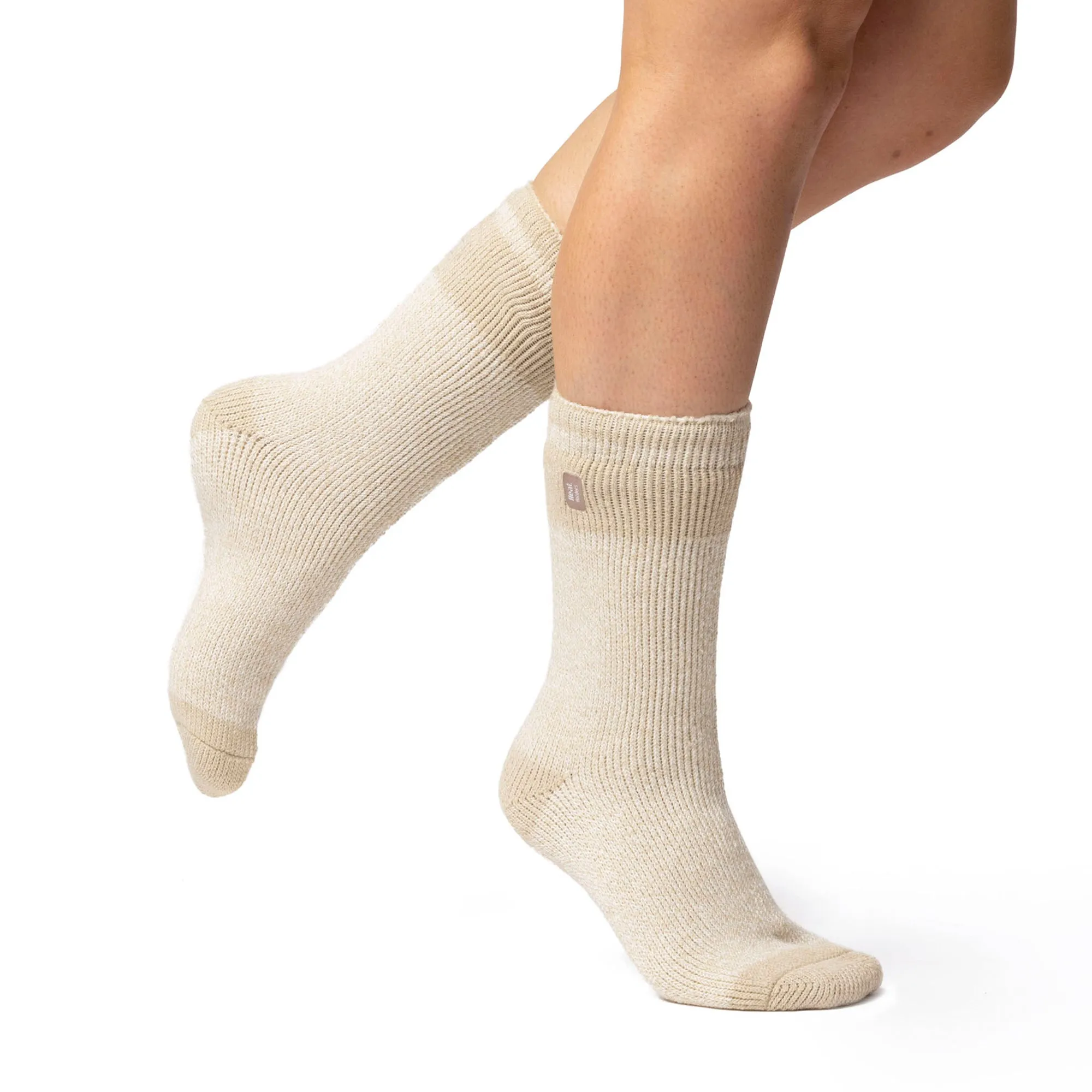 Ladies Original Cabin Fever Twist Socks - Beige