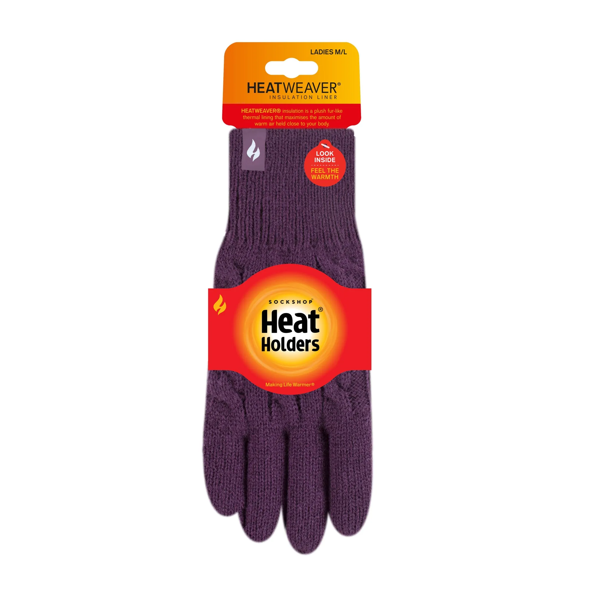 Ladies Willow Thermal Gloves - Purple