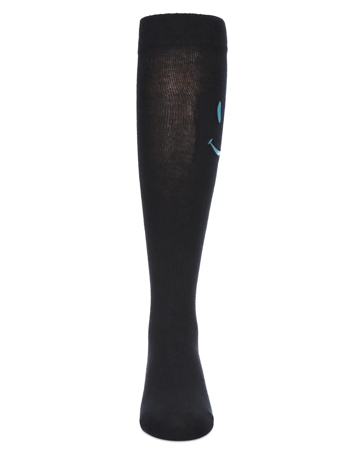 MeMoi Smiley Embossed Knee High