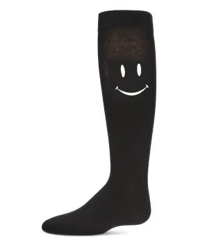 MeMoi Smiley Embossed Knee High