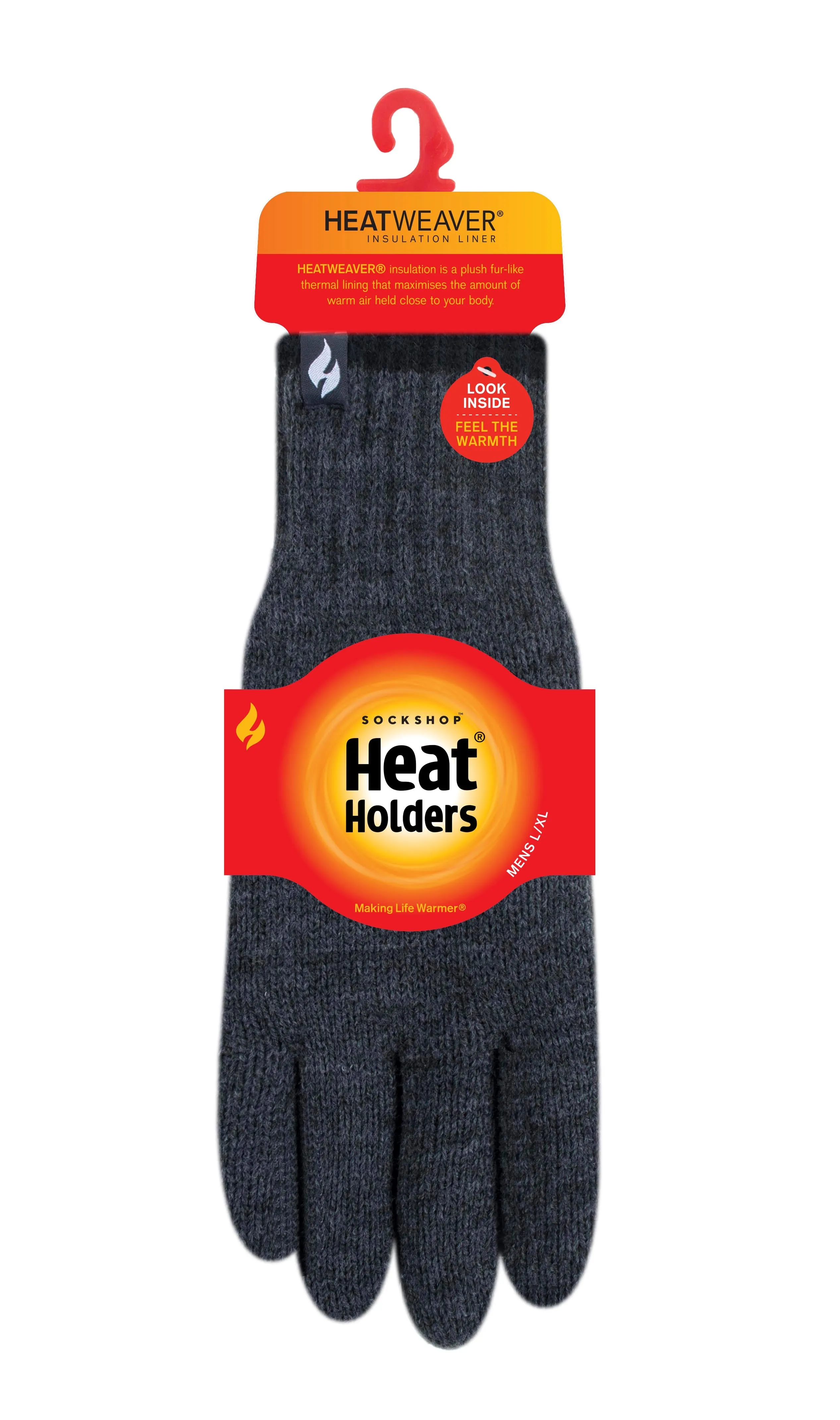 Mens Bowmont Thermal Gloves - Charcoal