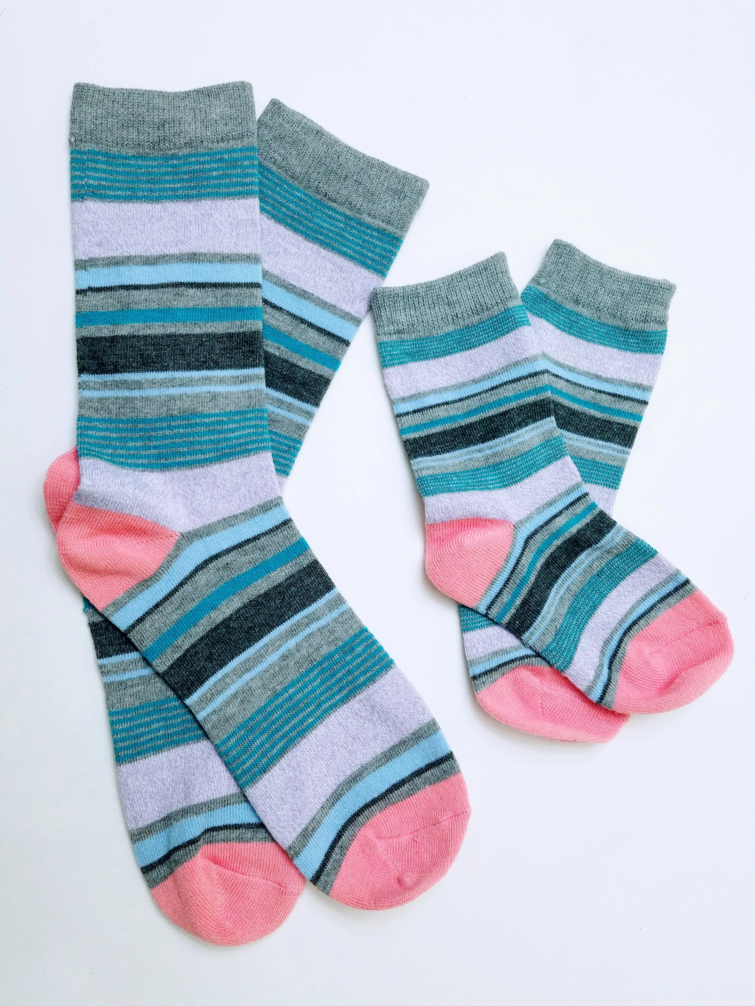 Mother and Child Matching Crew Socks (Small)