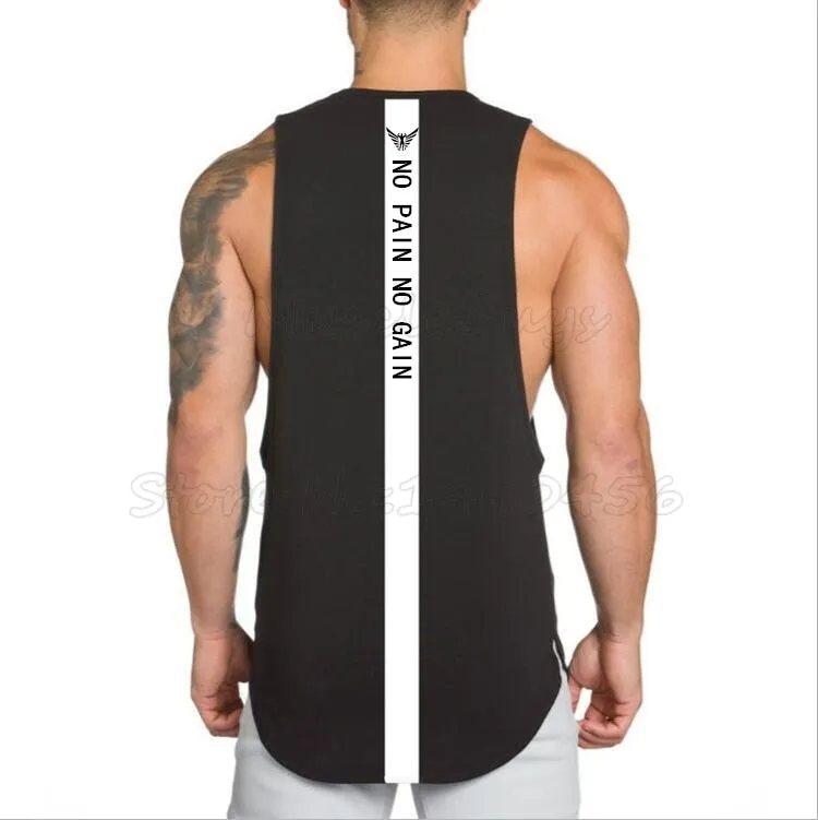 NO PAIN NO GAIN clothing bodybuilding stringer