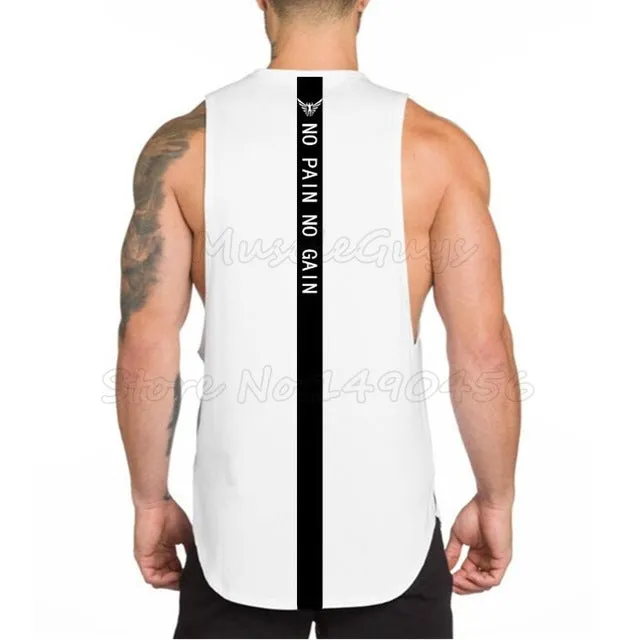 NO PAIN NO GAIN clothing bodybuilding stringer