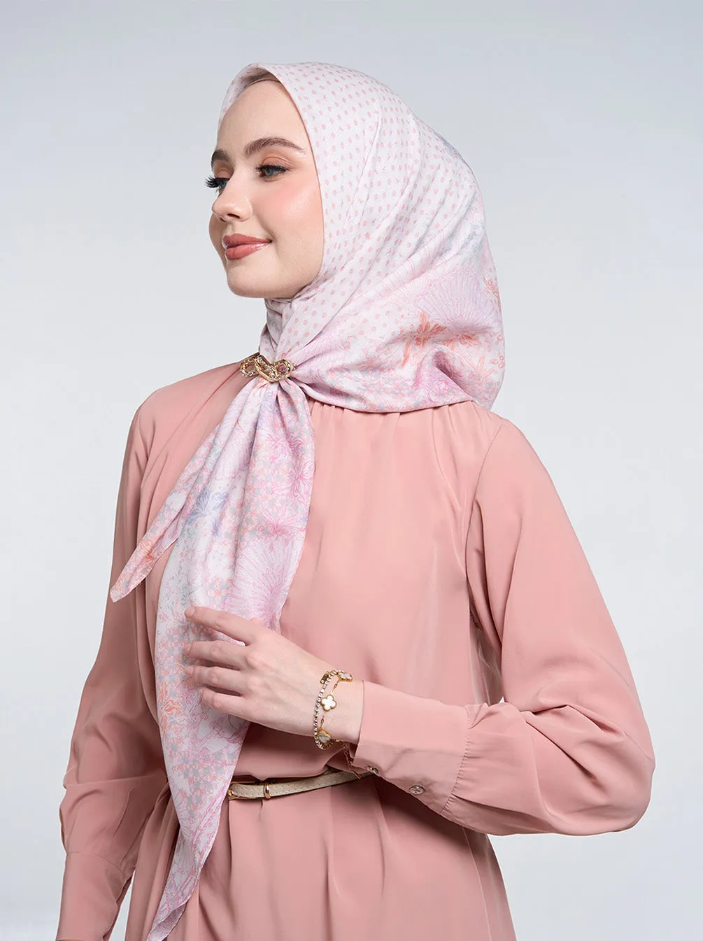 NUANSA SIGNATURE SCARF POWDER PINK