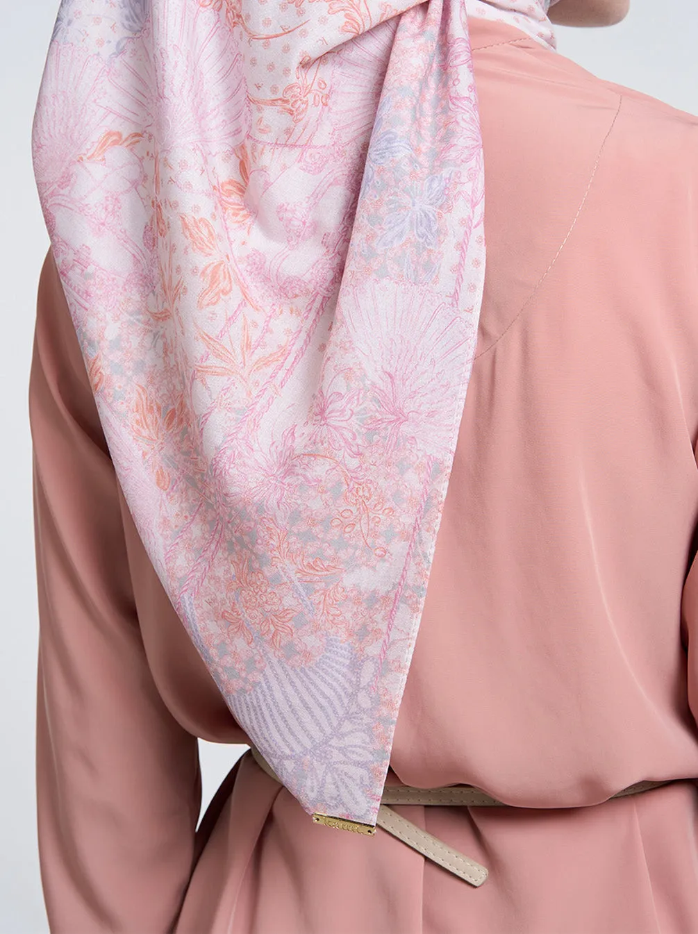 NUANSA SIGNATURE SCARF POWDER PINK