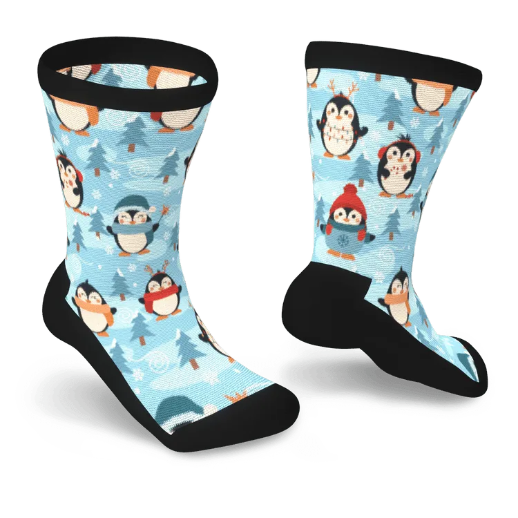 Penguin Parade Non-Binding Diabetic Socks