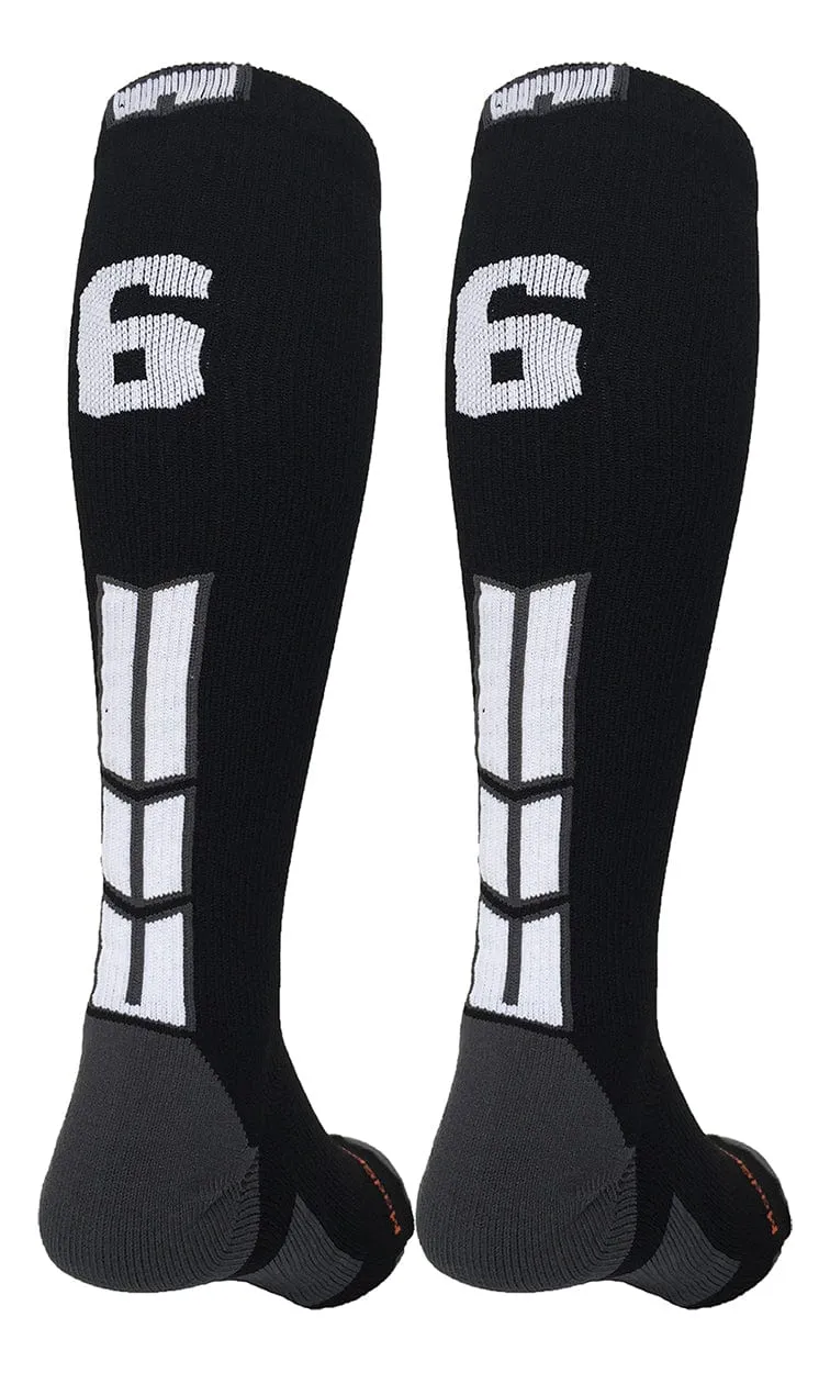 Player Id Jersey Number Socks Over the Calf Length Black White