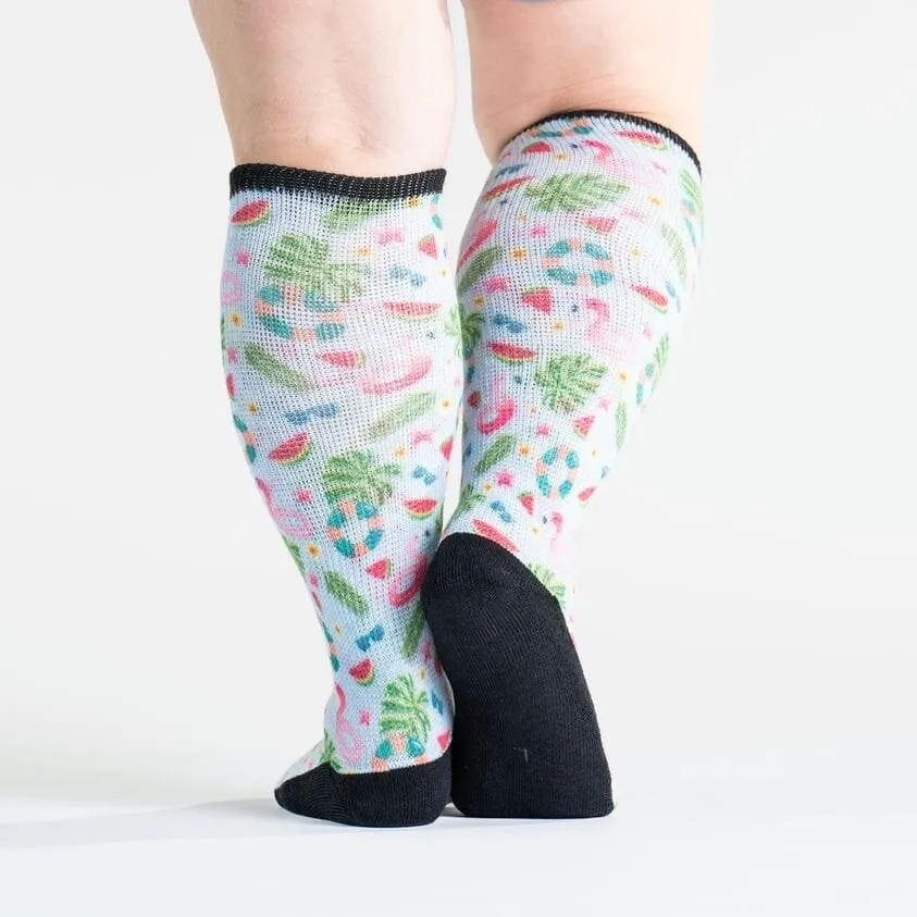 Pool Party Non-Binding Diabetic Socks