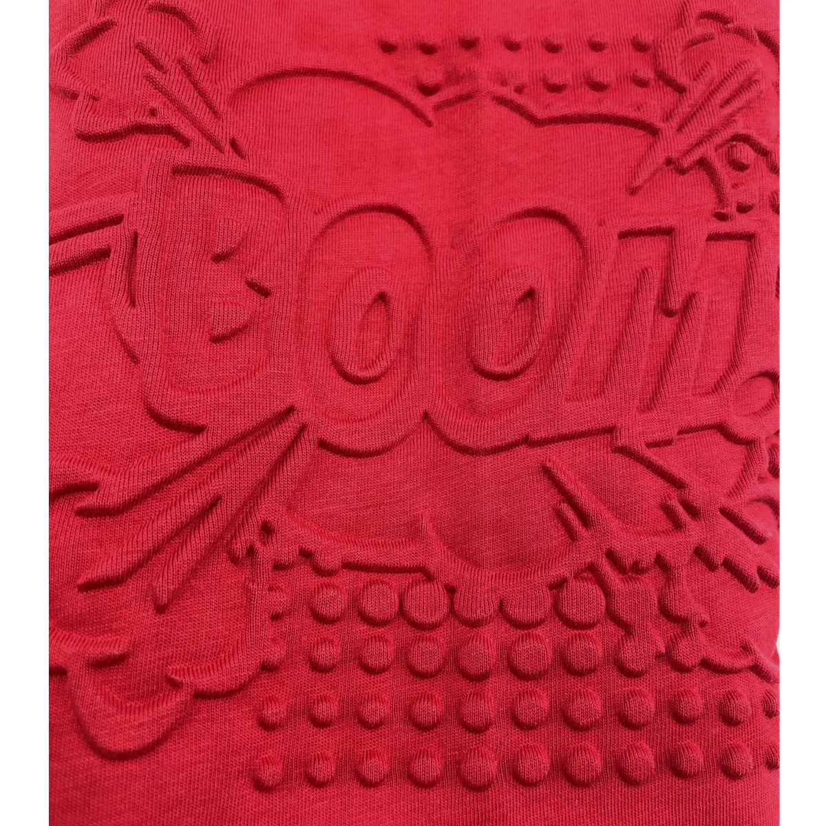 "BOOM" EMBOSSED LONG GLOVES