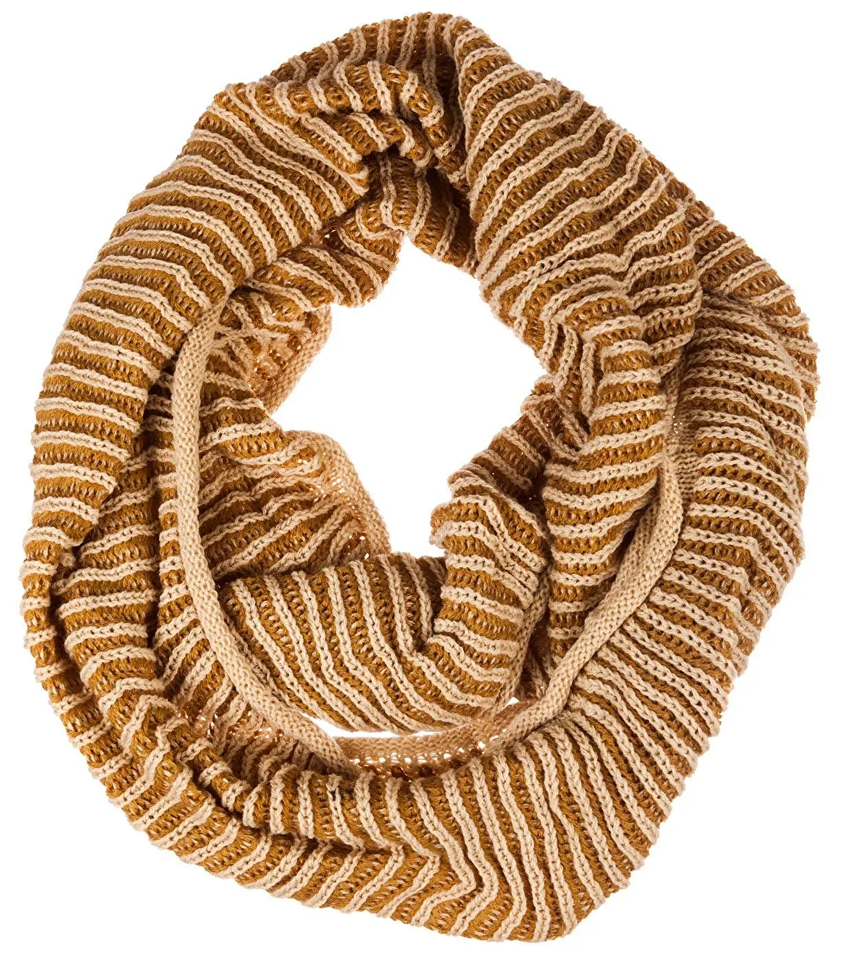 Rampage Contrast Rib Knit Infinity Pashmina Fashion Scarf