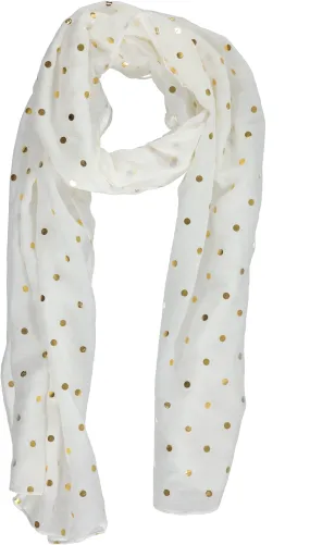 Rampage Women's Fashion Scarves Polka Dot Lightweight Scarf Wrap Shawl