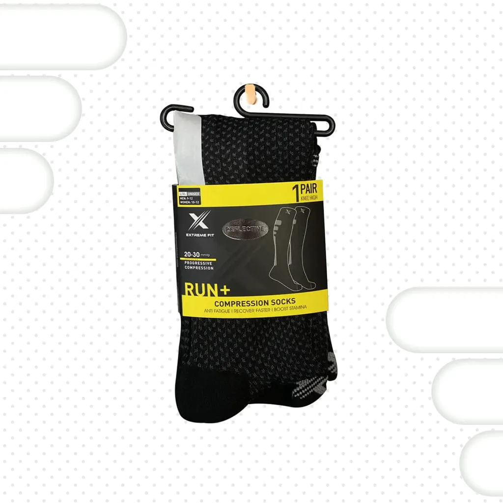 Run  Elite Reflective - Atheltic Grade Compression Socks