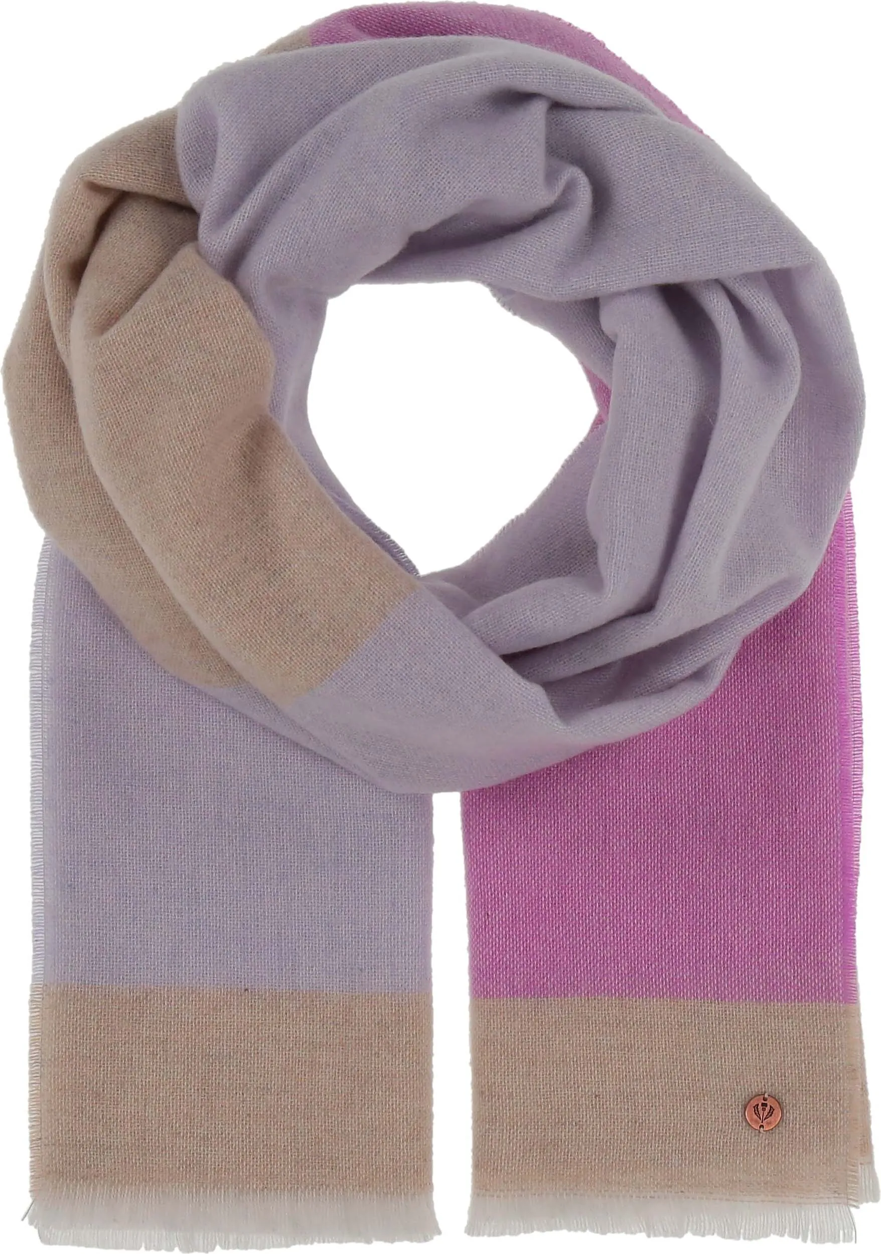 Signature Colour Block Lightweight Cashmere Wrap