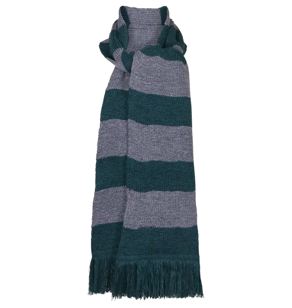 Slytherin Wide Stripe Scarf from Lochaven