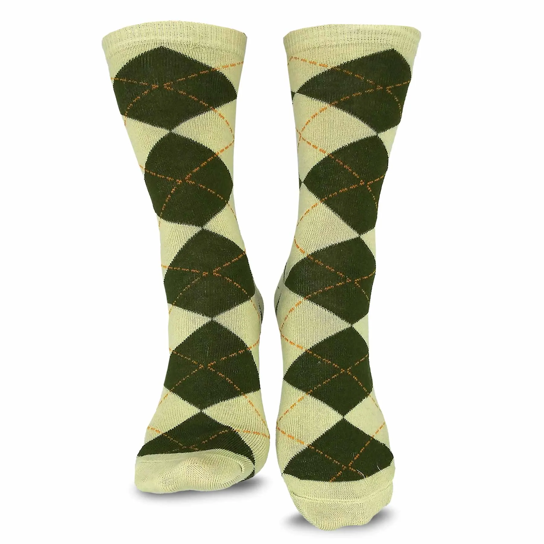 TeeHee Socks Women's Casual Polyester Crew Argyle 6-Pack (11189)