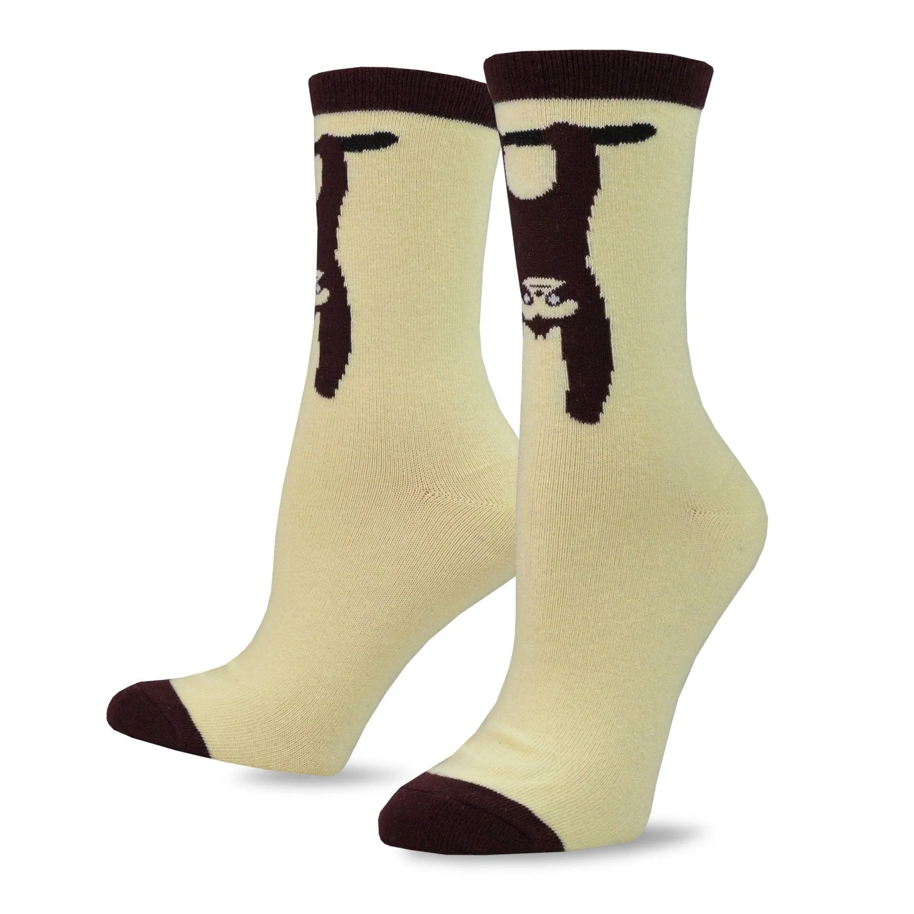 TeeHee Socks Women's Novelty Cotton Crew Sloth 5-Pack (12174)