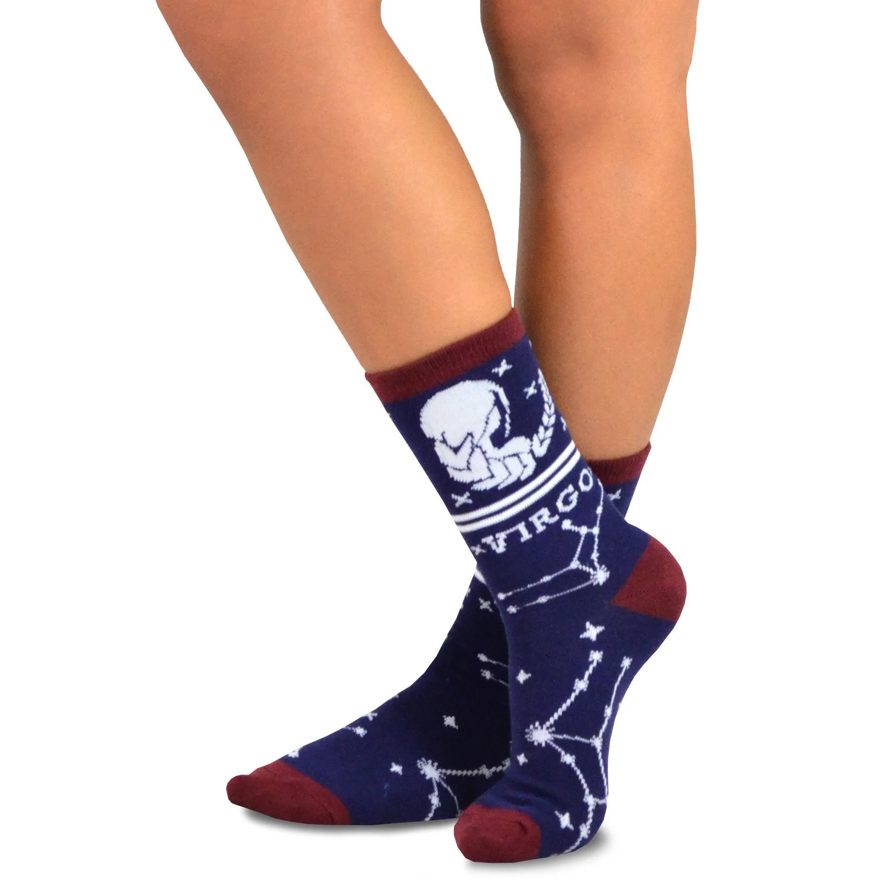 TeeHee Socks Women's Novelty Polyester Crew Horoscope 12-Pack (12276)