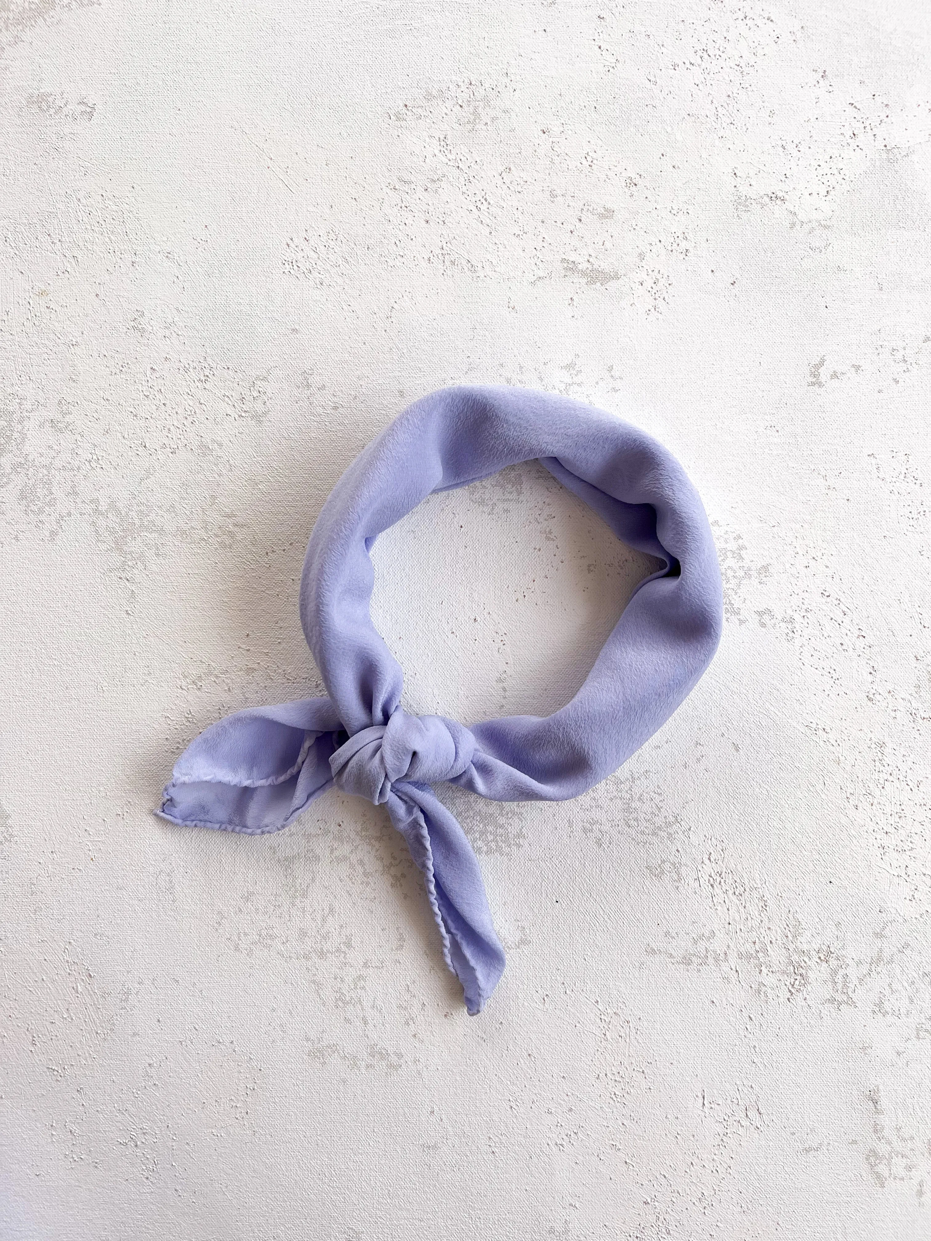 'The Scout' Washable Silk Scarf in Periwinkle