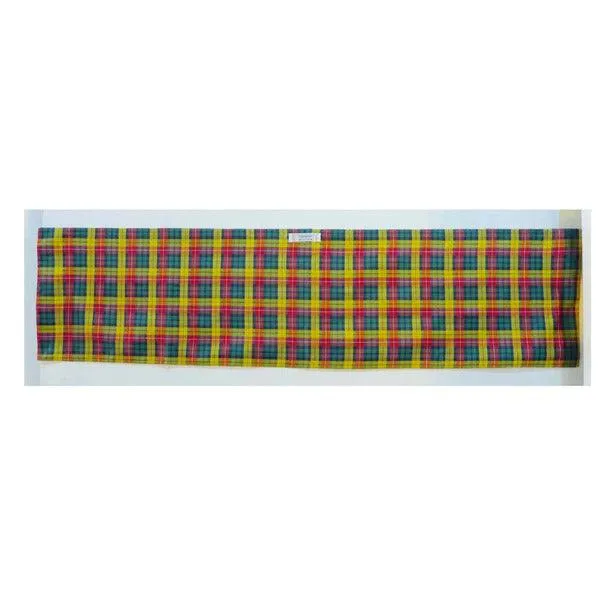 YVES SAINT LAURENT Rive Gauche Tartan Scarf